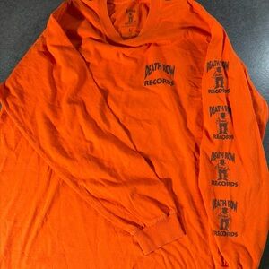 Death Row Records Orange Long Sleeve Tee